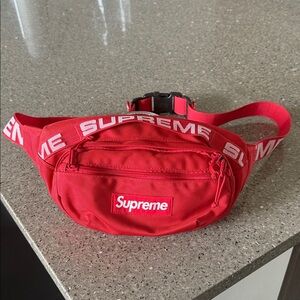 Supreme Bold Red Belt Bag